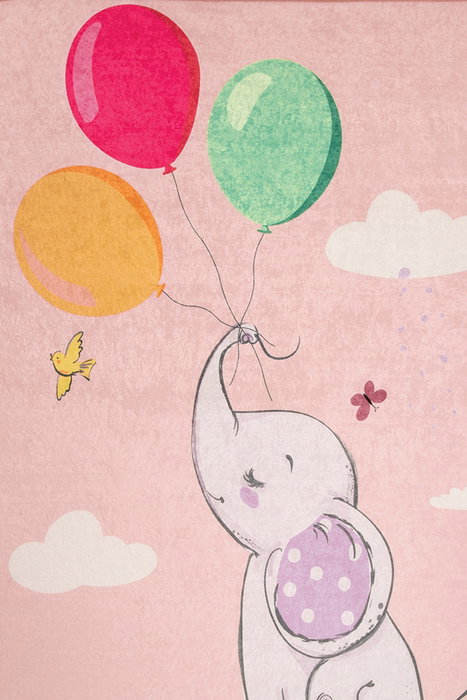 Conceptum Alfombra Balloons Rosa 140 x 190 cm